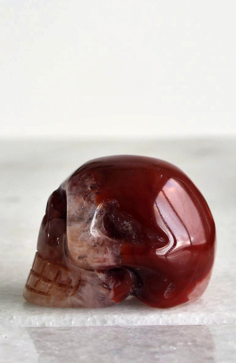 Carnelian Skull